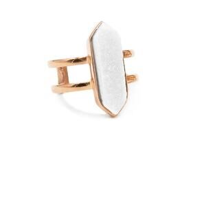 Retail $50 Kinsley Armelle Rose Gold Parvus Quartz Ring*Velvet gift bag